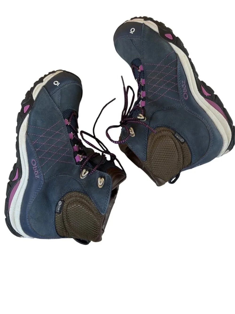 Oboz Women's 10.5 Sapphire Mid Huckleberry Hiking Boots Mid B-Dry Waterproof